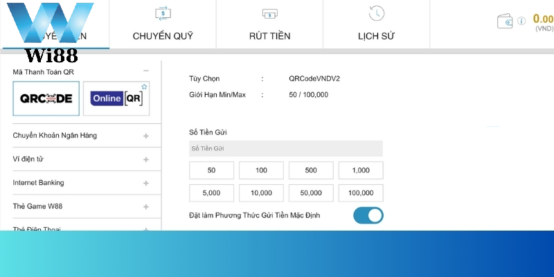 Bước 3: Nhập số tiền rút